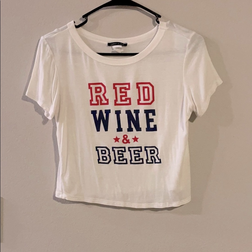 Red wine & beer t shirt
